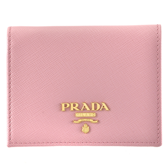 Prada Saffiano Bicolor Bifold Pink - Picture 1 of 6